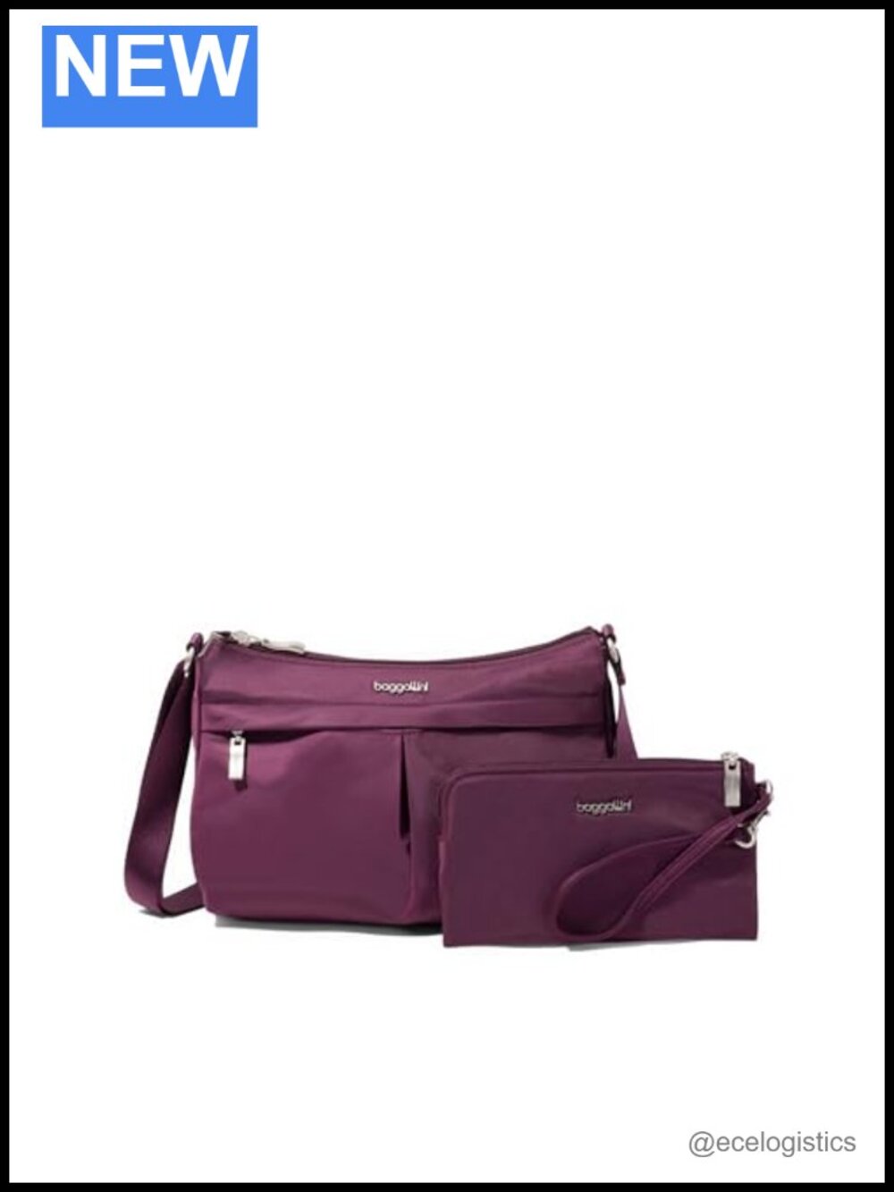 Lightweight RFID Crossbody Bag with Adjustable Strap